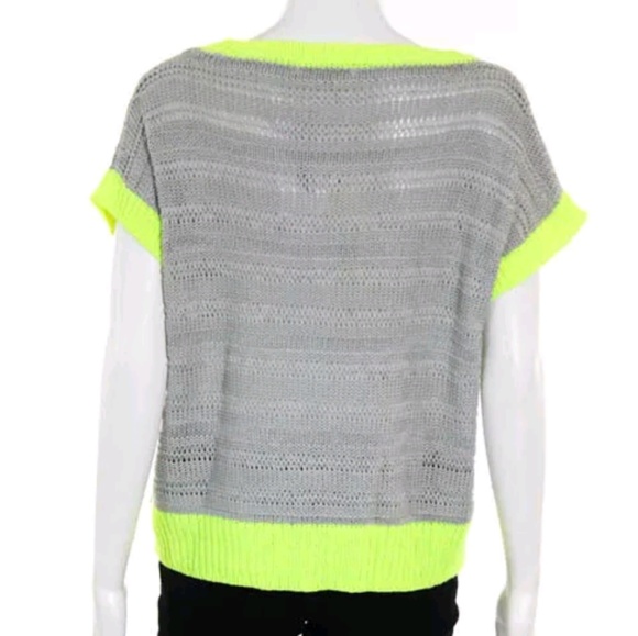 Ya los angeles cotton shortsleeve sweater top m - Picture 3 of 6